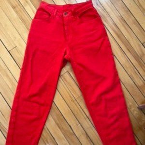 Los Angeles Apparel red Mom Jeans